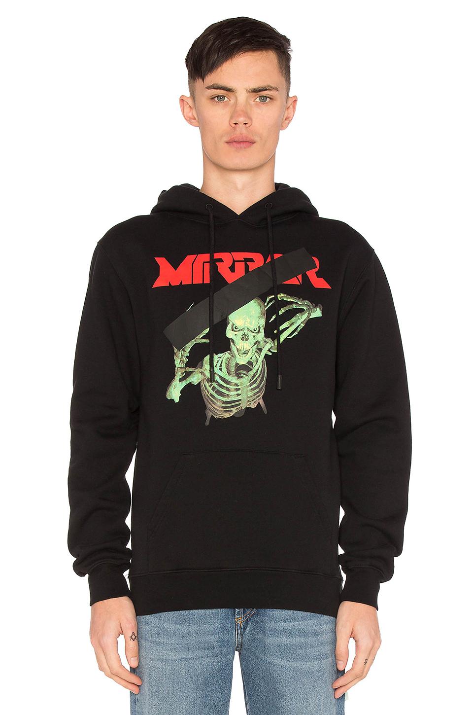 off white skull hoodie